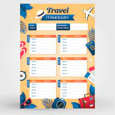 2. Travel Itineraries